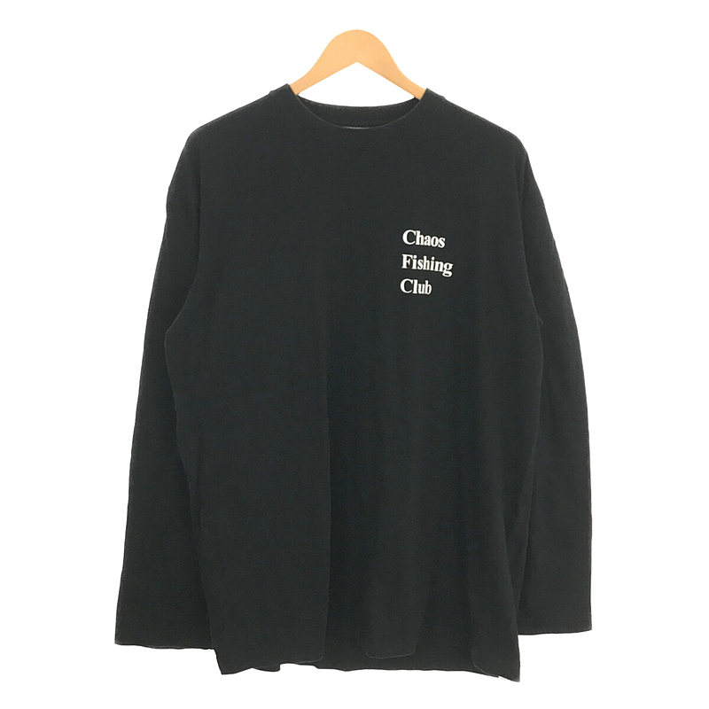 CONGRATS L/S TEE - BLACK 両面プリント コットン カットソー ロンT