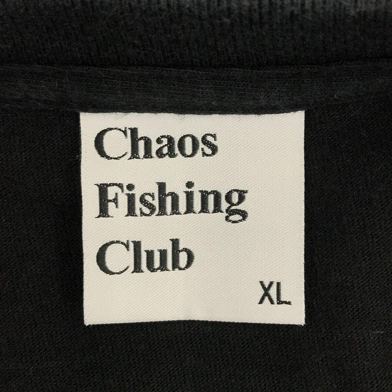 Chaos Fishing Club / カオスフィッシングクラブ CONGRATS L/S TEE - BLACK 両面プリント コットン カットソー ロンT