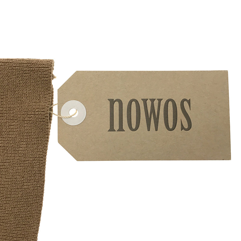 NOWOS / ノーウォス Cotton wool crewneck cutsew コットン ウール クルーネック カットソー ニット