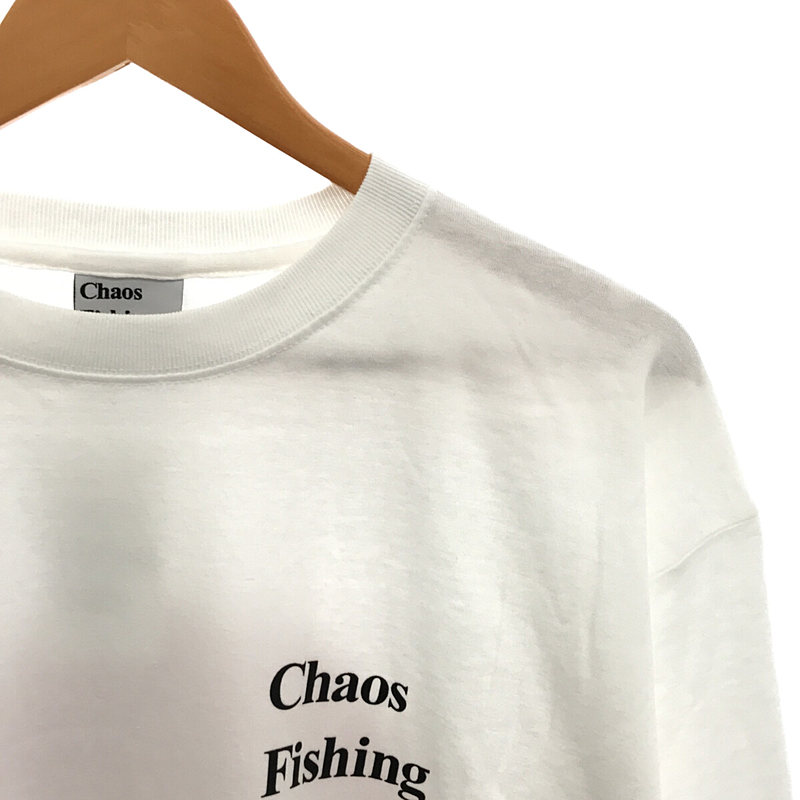 CONGRATS L/S TEE - WHITE 両面プリント コットン カットソー ロンTChaos Fishing Club /  カオスフィッシングクラブ