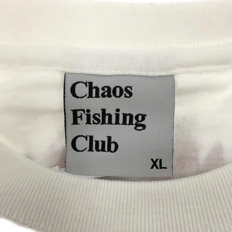 Chaos Fishing Club / カオスフィッシングクラブ CONGRATS L/S TEE - WHITE 両面プリント コットン カットソー ロンT