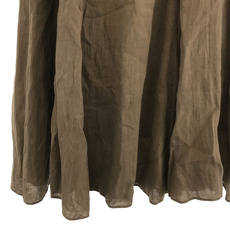 その他 フレンチリネン フレア マキシスカート