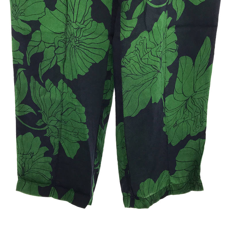 TOGA VIRILIS / トーガ ビリリース Inner print pants キュプラ ボタニカル柄 インナー プリント パンツ