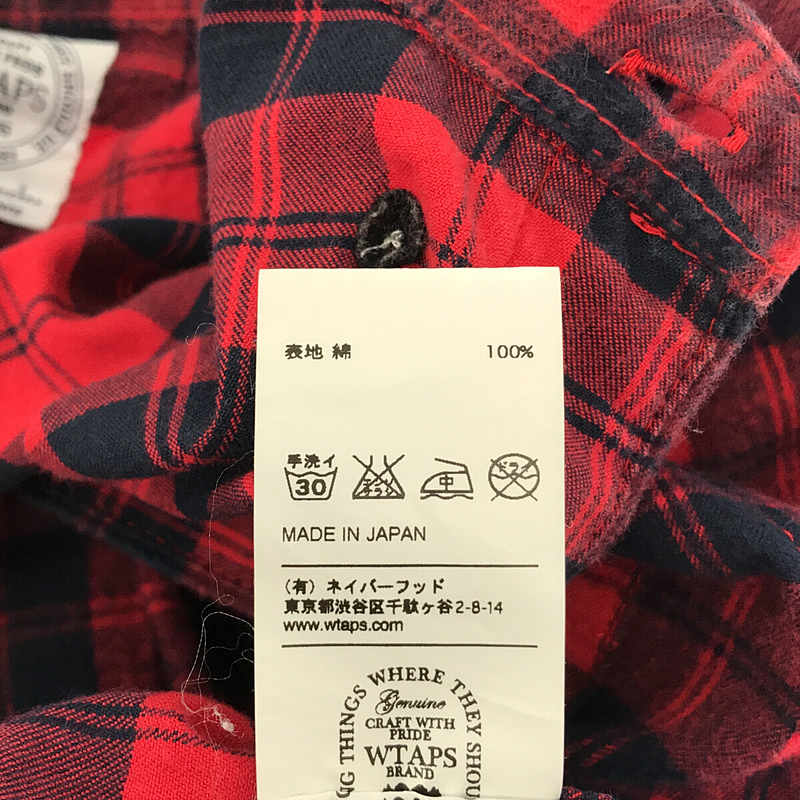 WTAPS / ダブルタップス YOUTHFUL DAYZ TARTAN L/S SHIRTS フランネル タータン チェック ボタンダウン シャツ