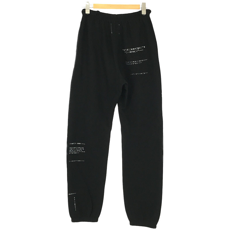 TAKAHIROMIYASHITA The Soloist geometric morse code jogger pant. モールス信号 プリント スウェット
