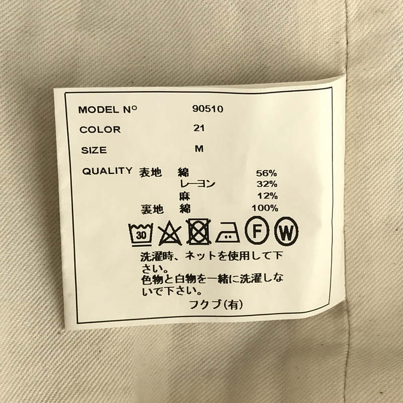 YAECA WRITE / ヤエカ ライト コットンリネンブレンド ベスト ラップドレス