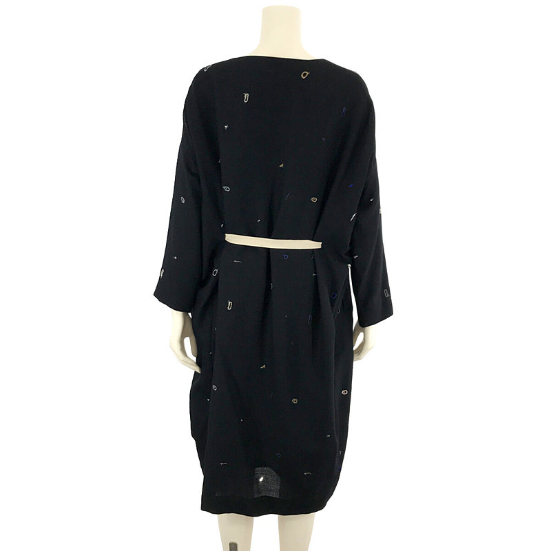 mina perhonen / ミナペルホネン sunny hole ウール 刺繍 ワンピース