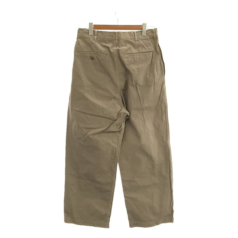 LOEFF / ロエフ コットン テーパード チノ トラウザーズ パンツ