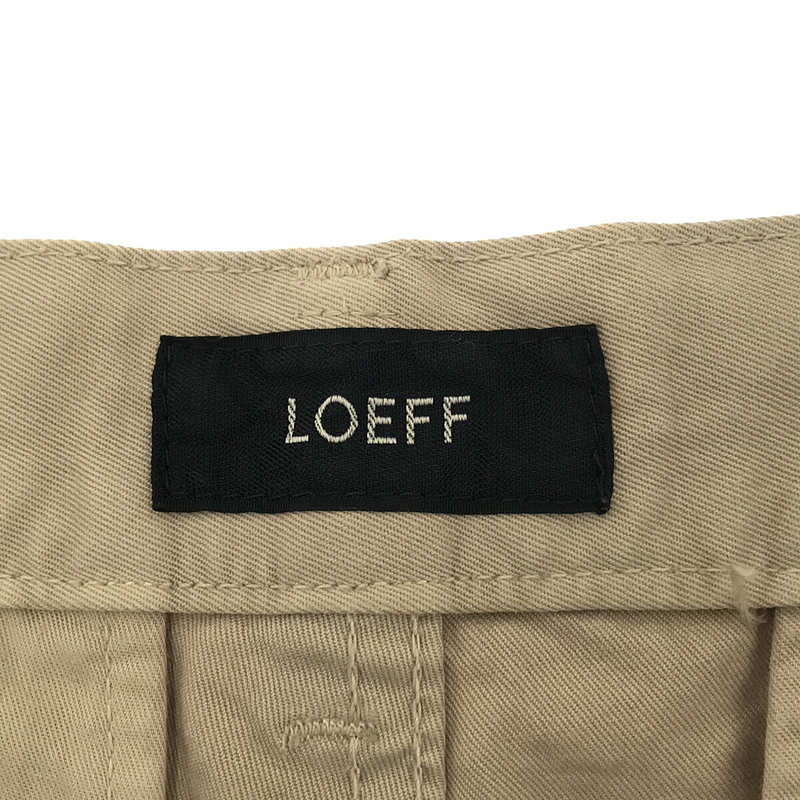 LOEFF / ロエフ コットン テーパード チノ トラウザーズ パンツ