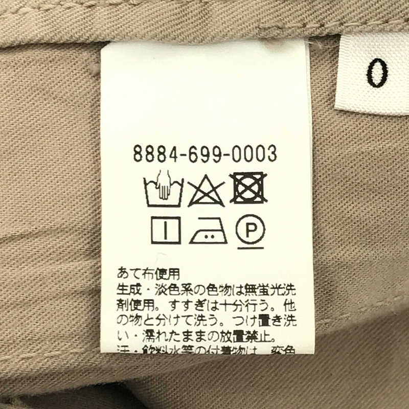 LOEFF / ロエフ コットン テーパード チノ トラウザーズ パンツ