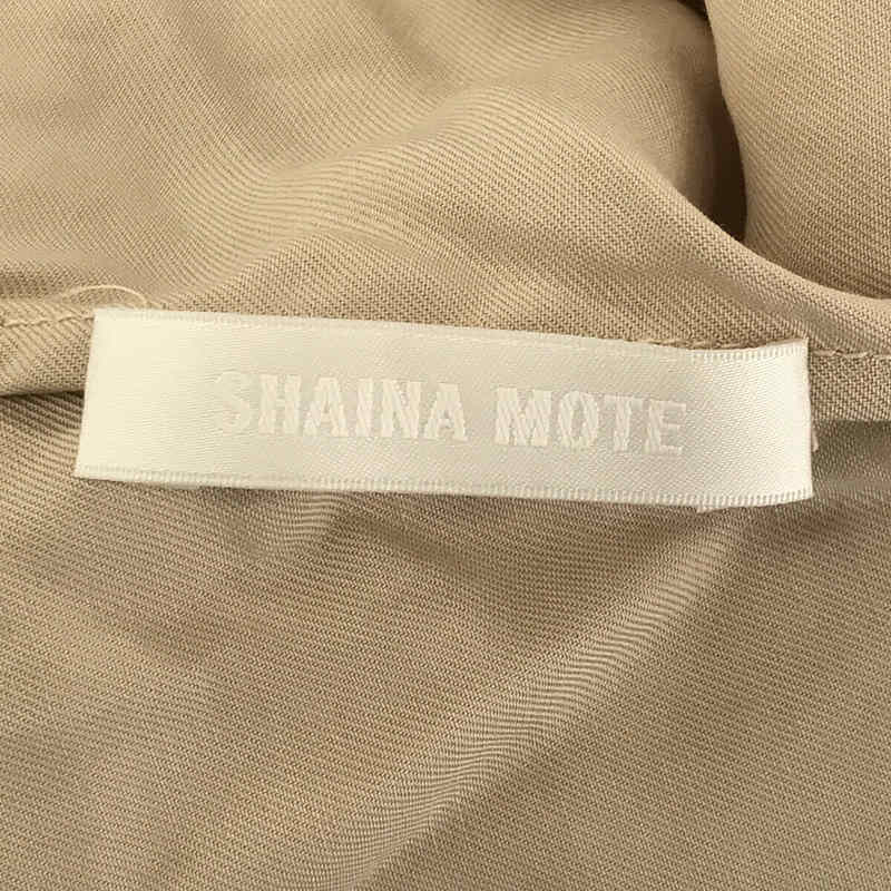 SHAINA MOTE / シャイナ モート GALERIE VIE取扱 TIE DRESS ウエストマーク サイドスリット 2way ノースリーブ ワンピース