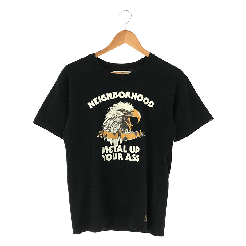 METAL UP YOUR ASS イーグル プリント Tシャツ