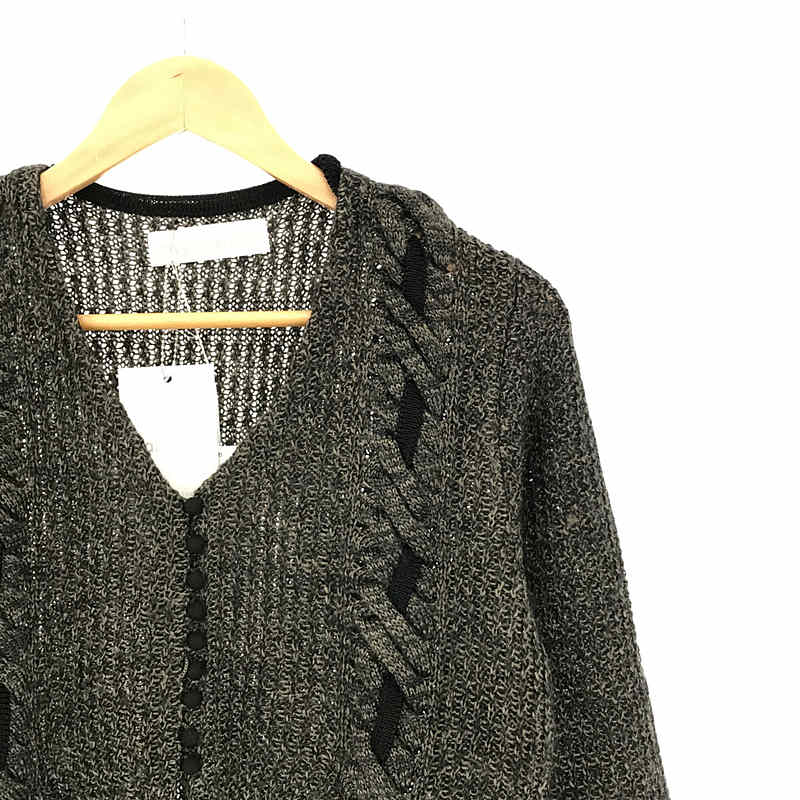 オイルペイント 21SS MALAMUTE braid slit cardigan | tatihome.com