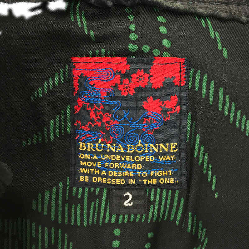 BRU NA BOINNE / ブルーナボイン Turner Jacket 羊革 シープスキン シングル レザー ターナー ジャケット