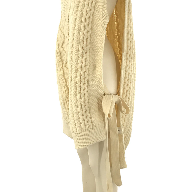 Babysoft Cable Knit Sleeveless Sweater Tobacco Brown