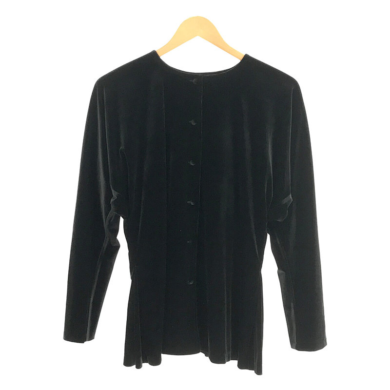 THE DRESS #25 velour button blouse ベロア ボタンブラウス