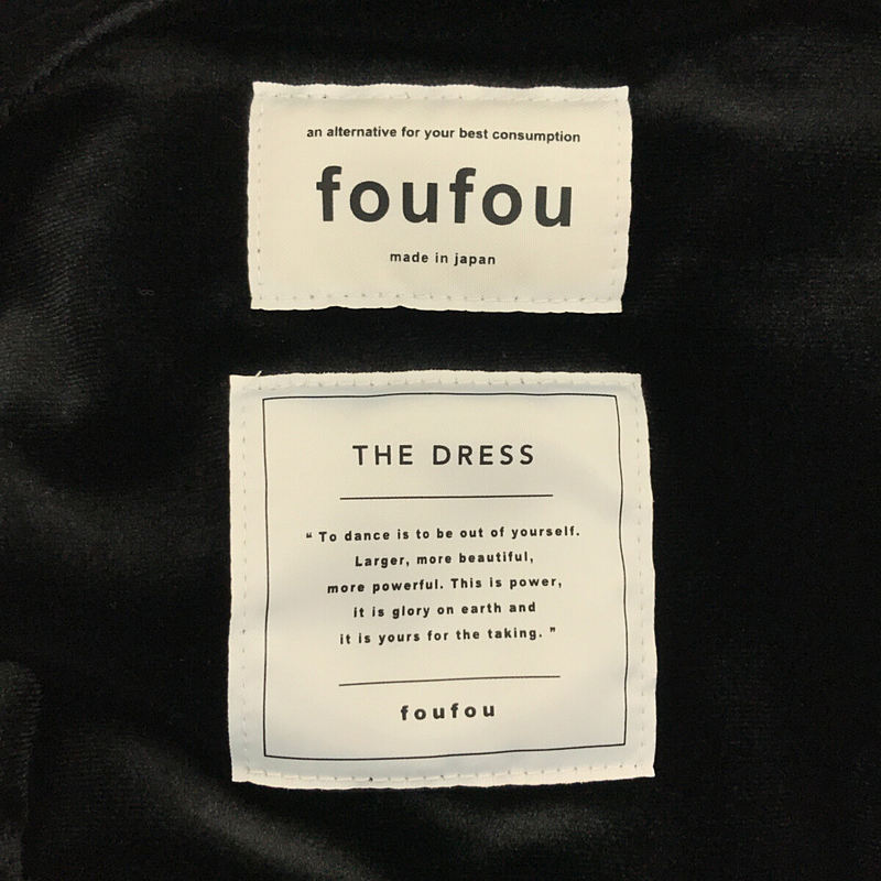 foufou / フーフー THE DRESS #25 velour button blouse ベロア ボタンブラウス