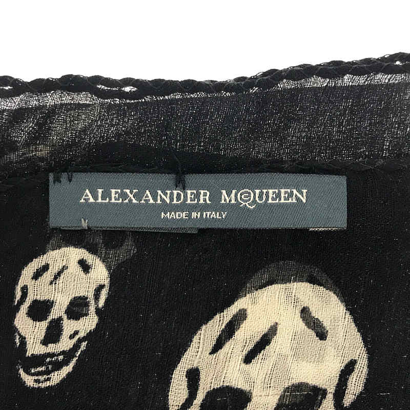 ALEXANDER MCQUEEN / アレキサンダーマックイーン イタリア製 シルク スカル スカーフ