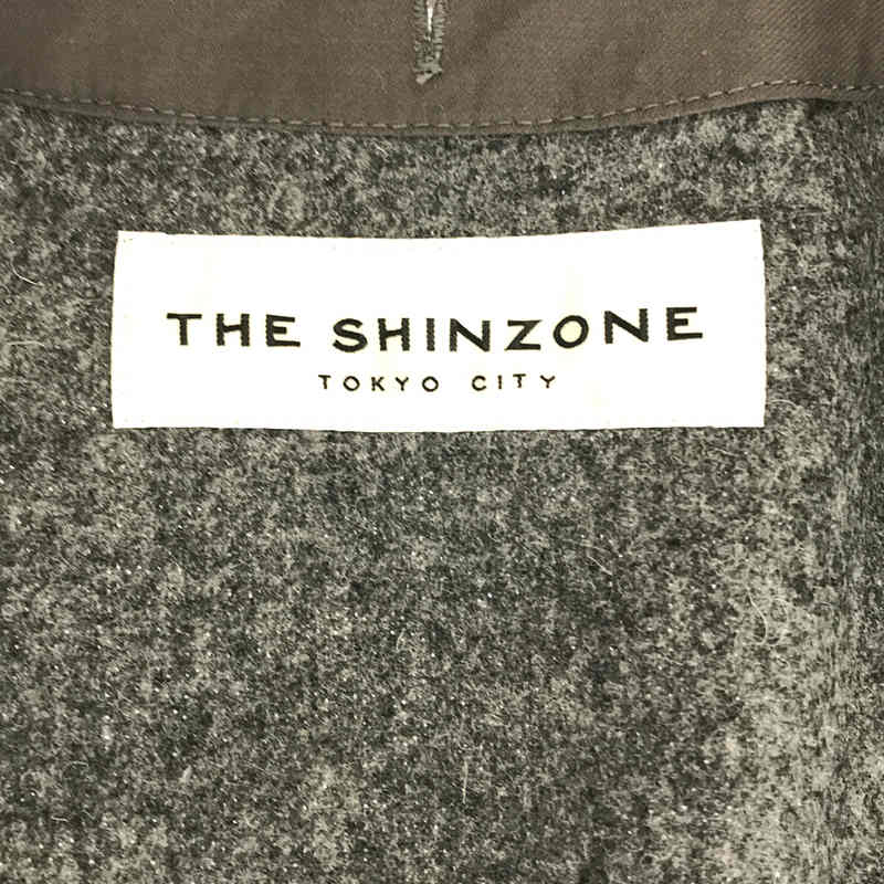 WOOL MOTOR CYCLE JK メルトン ウール モーター サイクル ノーカラー ジャケットShinzone / シンゾーン