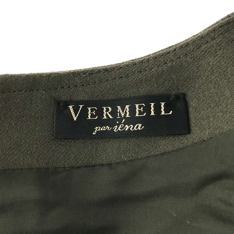 VERMEIL par iena / ヴェルメイユ パー イエナ ウール圧縮スムース ウエストシェイプワンピ―ス