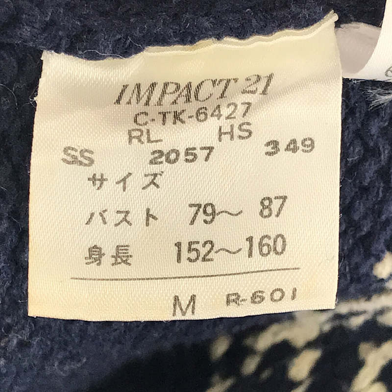 RALPH LAUREN / ラルフローレン 90s VINTAGE ヴィンテージ コットン 星条旗 スノーフレーク インターシャ ニット