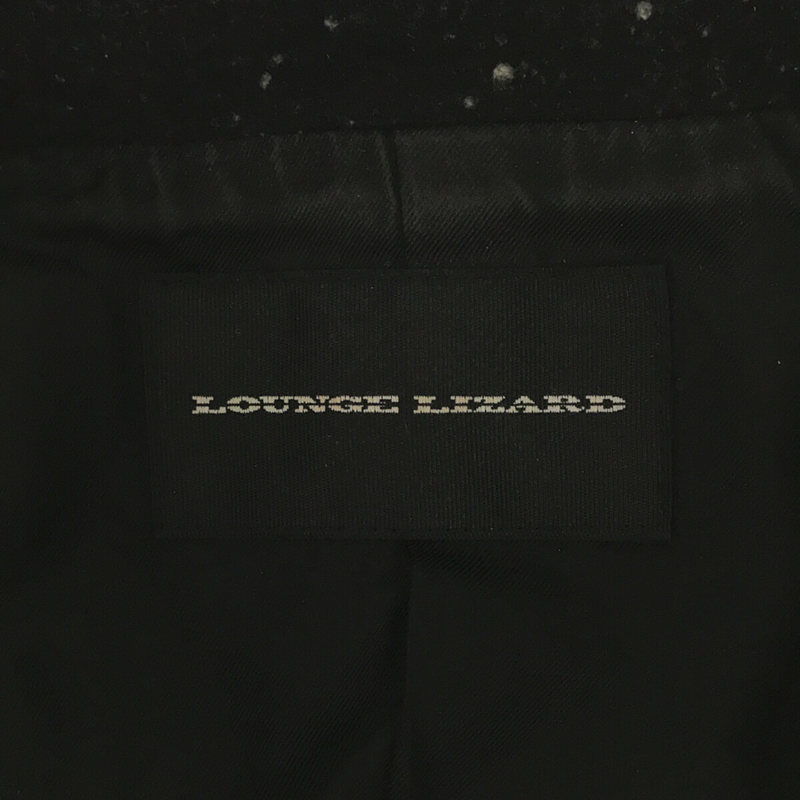 LOUNGE LIZARD / ラウンジリザード ウール ナイロン ネップ調 メルトン チェスター コート