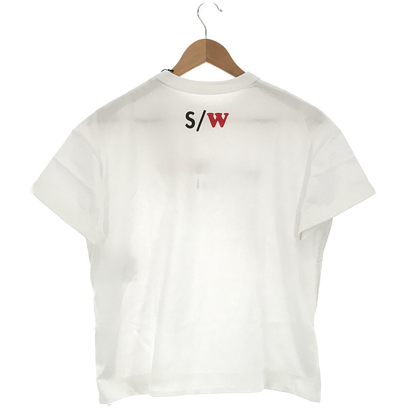 sacai / サカイ SPRING WINTER CUT SEWN クルーネック ロゴ Tシャツ