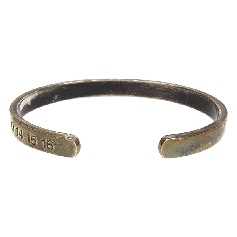 ⑪ NUMBERS LOGO SILVER BRACELET IN SILVER S35UY0173 ナンバーロゴ バングル 箱有Maison  Martin Margiela / メゾンマルタンマルジェラ