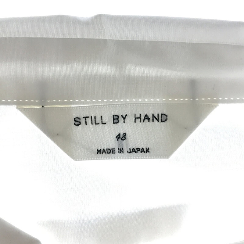 STILL BY HAND / スティルバイハンド コットン リラックス シルエット レギュラーカラーシャツ white