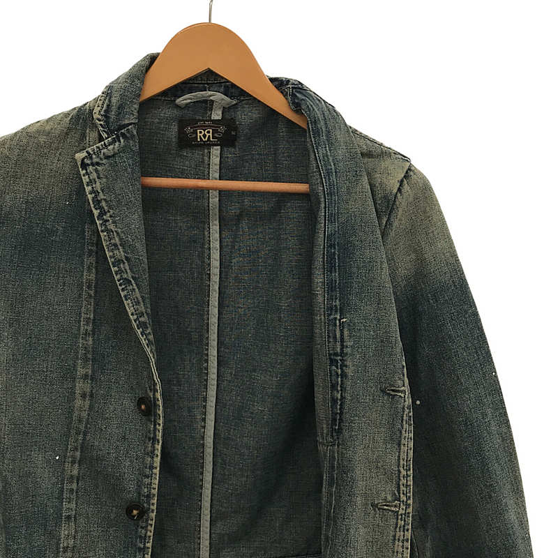 RRL / ダブルアールエル コットン ダメージ加工 デニム テーラード ジャケット