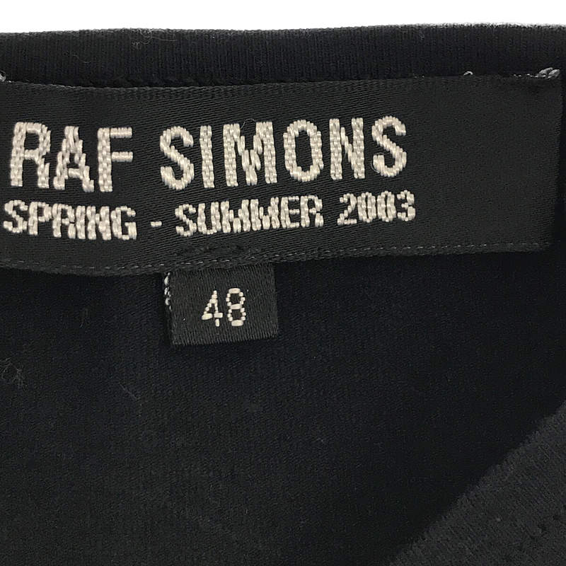 RAF SIMONS / ラフシモンズ 消費者期 企業プリント ノースリーブ Tシャツ