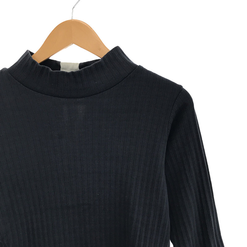 sneeuw / スニュウ バックラインハイネックリブニット