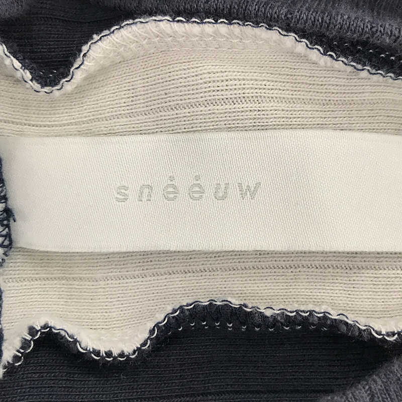 sneeuw / スニュウ バックラインハイネックリブニット