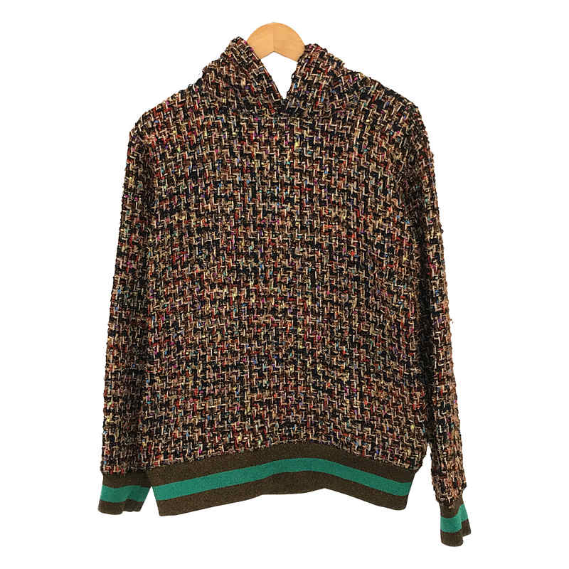 tweed hoodieツイード プルオーバー パーカー ユニセックス