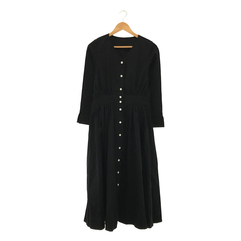 THE DRESS #04 V-neck button one piece  Vネックボタンワンピース