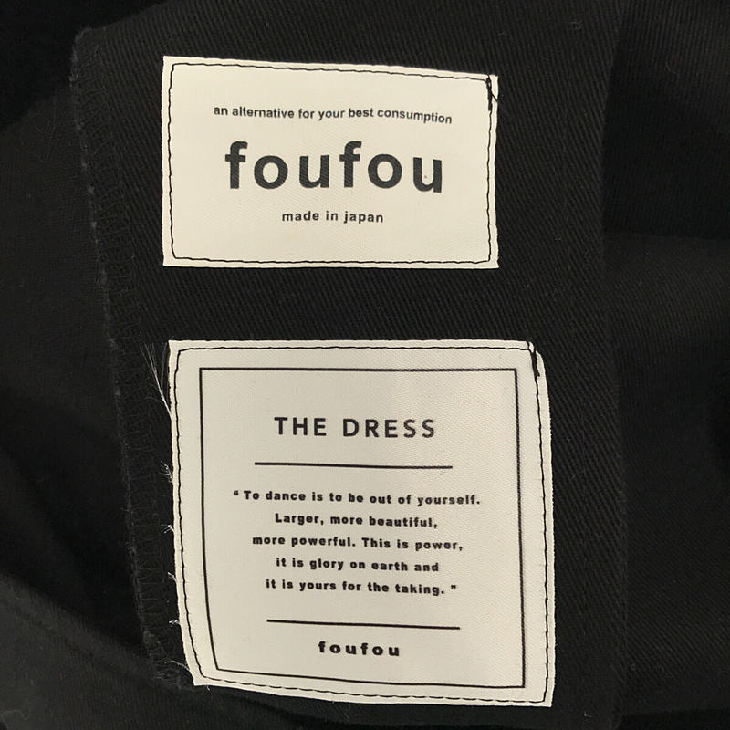 foufou / フーフー THE DRESS #04 V-neck button one piece  Vネックボタンワンピース