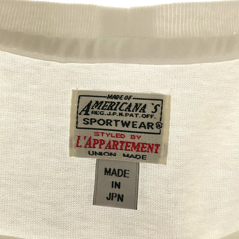 Americana / アメリカーナ × L'Appartement アパルトモン FINESSE プリントTシャツ