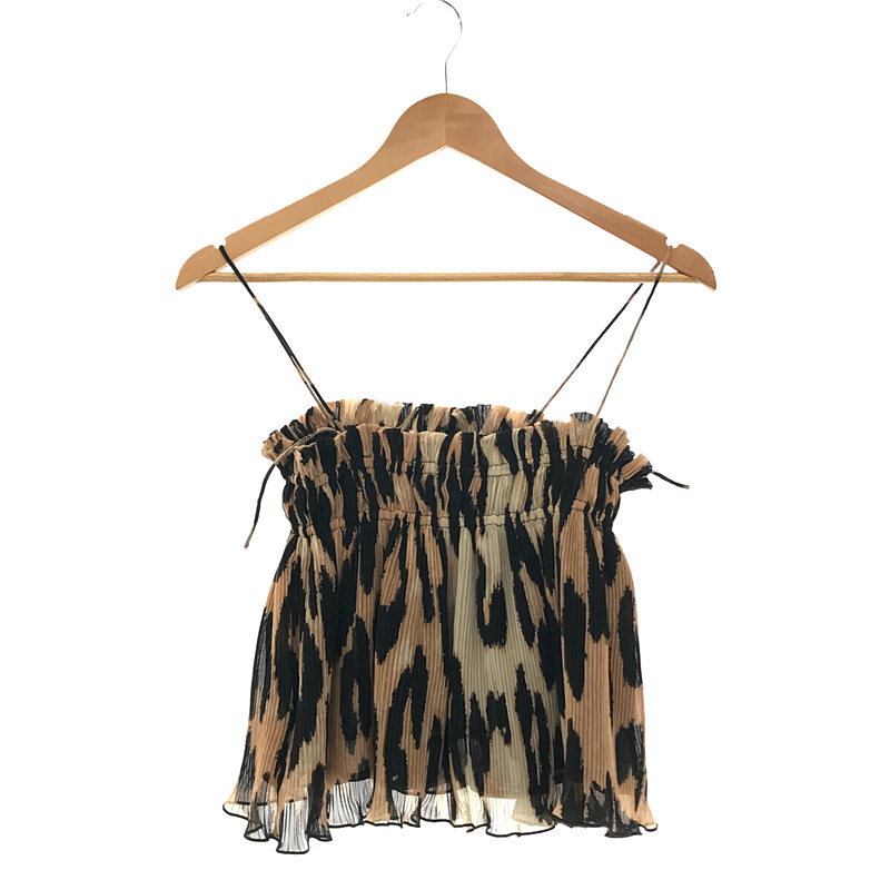 Leopard-print georgette camisole レオパード キャミソール tomorrowland取扱いGanni / ガニー