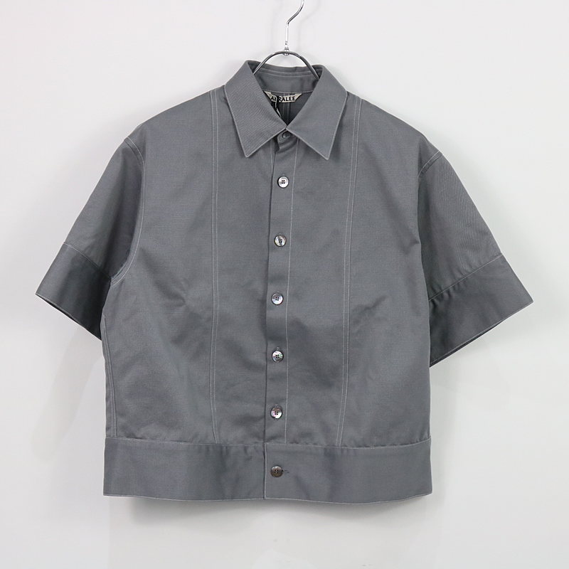 WASHED FINX LIGHT CHINO HALF SLEEVED SHIRTS チノ半袖シャツ