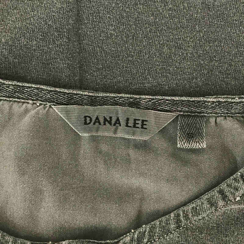 DANA LEE / ダナリー Twill-Sleeved Henley 袖切替 製品染め ヘンリーネックTシャツ