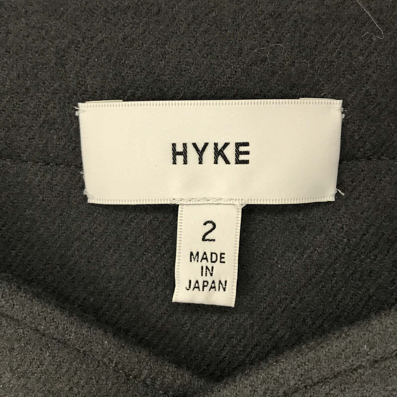 HYKE / ハイク WOOL WORK VEST メルトン ウール ワーク ロング ベスト