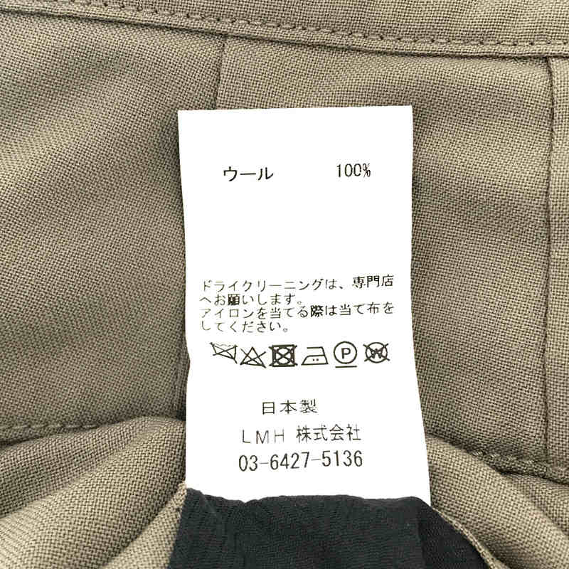 Vainl Archive / ヴァイナルアーカイブ LIVE-PT ウール タック イージー スラックス パンツ