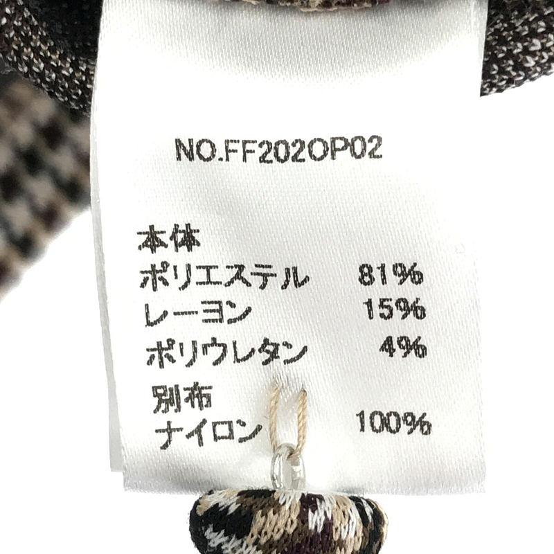 foufou / フーフー checked one piece ”chidori” チェックワンピース 千鳥