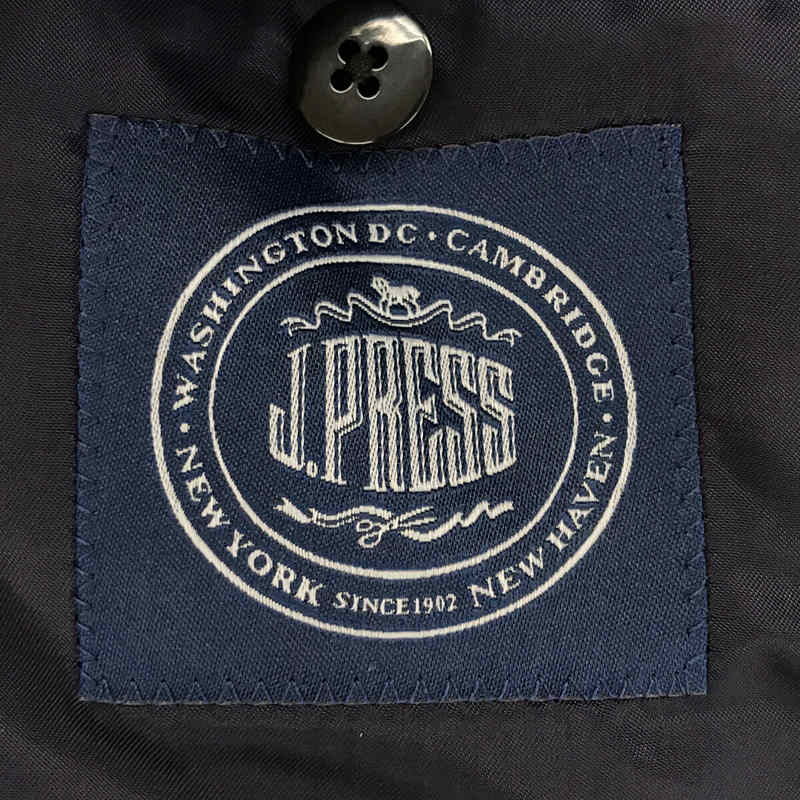 J.PRESS / ジェイプレス DONICORMO タスマニアウール鹿の子 銀ボタン ブレザー ジャケット