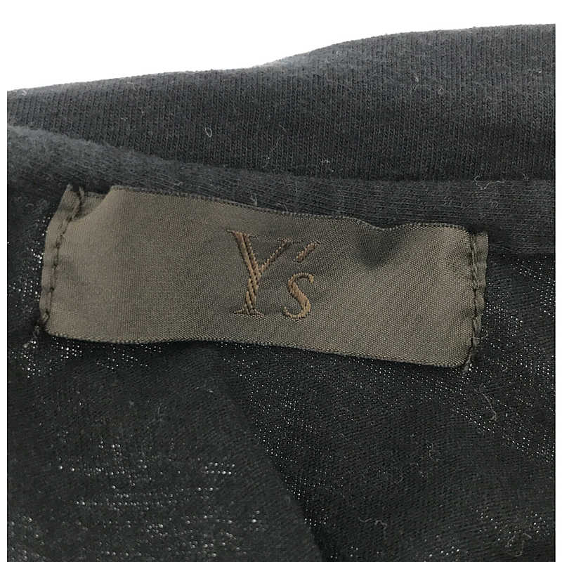 Y's for men / ワイズフォーメン ヨウジヤマモト カシミヤ混紡 レイヤードネック カットソー