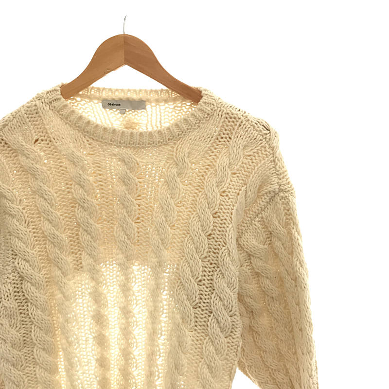 その他 Cable knit flare sleeve top ベル フレア スリーブ ニット