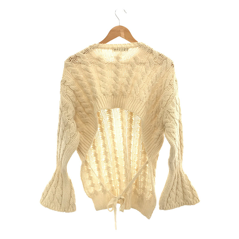 その他 Cable knit flare sleeve top ベル フレア スリーブ ニット