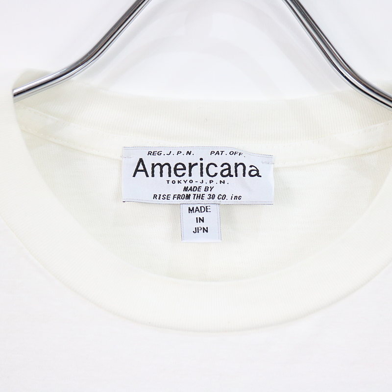 Americana / アメリカーナ モーションロゴ 丸胴ラフィー天竺Tシャツ