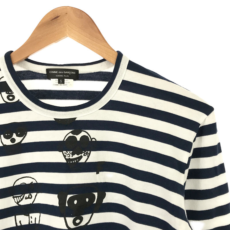 その他 プリント ボーダー カットソー 長袖Tシャツ