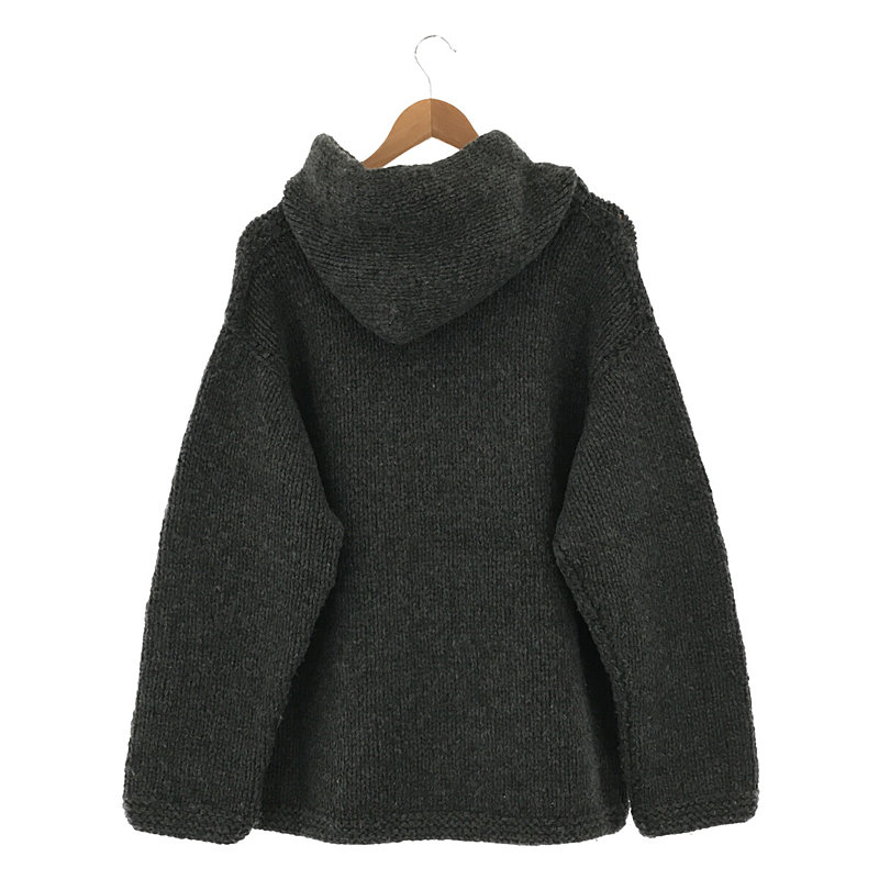 その他 Umii908 華夏 ウール ローゲージ ニット パーカー フーディ